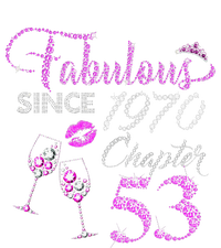 Chapter 53 Fabulous Since 1970 53rd Birthday Queen Wine Coaster