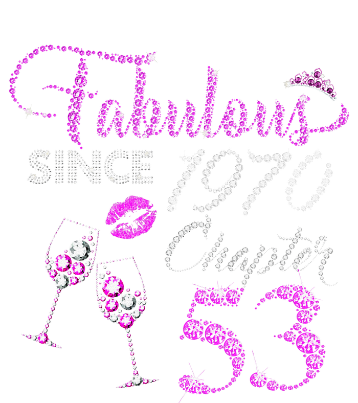 Chapter 53 Fabulous Since 1970 53rd Birthday Queen Wine Coaster