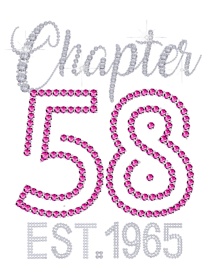 Chapter 58 EST 1965 58th Birthday Gift For Womens Tall Hoodie