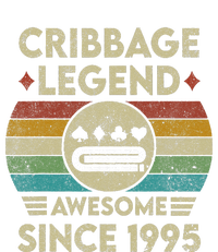 Cribbage Legend 27 Years Old Awesome Since 1995 Cribbage 7-Panel Snapback Hat