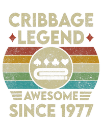 Cribbage Legend 45 Years Old Awesome Since 1977 Cribbage Tall Sweatshirt