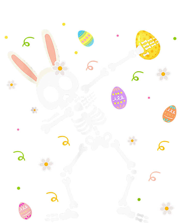 Funny Dabbing Bunny Skeleton Hunting Eggs easter 7-Panel Snapback Hat