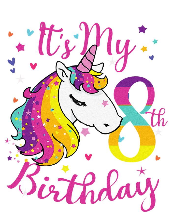 It's My 8th Birthday Unicorn 8 Year Old Giftss N T-Shirt