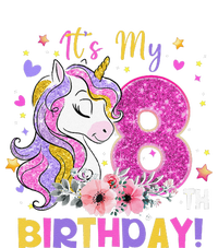 Its My 8th Birthday Unicorn 8 Years Old Gifts Ns Hooded Wearable Blanket