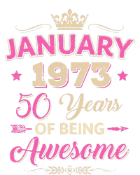 January 1973 50 Years Of Being Awesome Retro 50Th Birthday T-Shirt