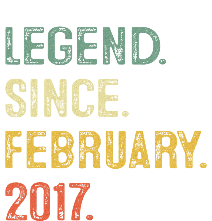 Legend Since February 2017 6th Birthday Gift 6 Years Old T-Shirt