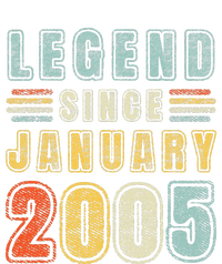 Legend Since January 2005 18 Years Old Vintage 18th Birthday T-Shirt