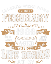 Legends Were Born In February 1986 37th Birthday T-Shirt