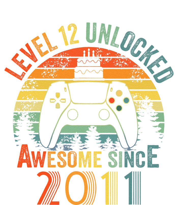 Level 12 Unlocked Video Game 12 Years Old 12th Birthdays T-Shirt