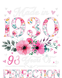 Made In 1930 Floral 93 Year Old 93th Birthday Gifts Women T-Shirt