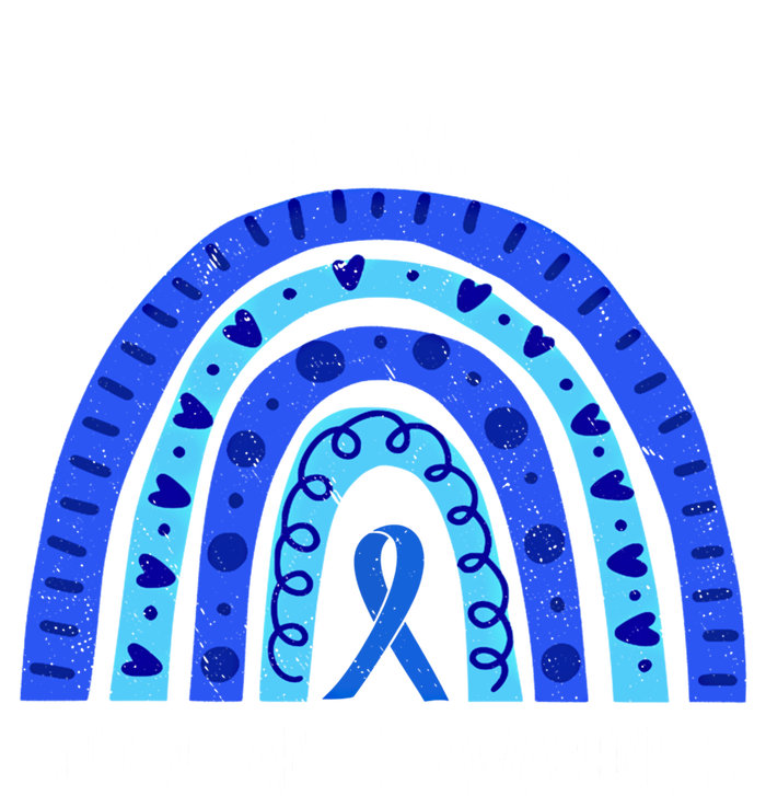 We Wear Blue Rainbow For Colon Cancer Awareness Gift T-Shirt