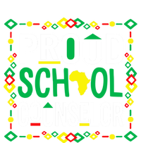 Proud Black School Counselor National School Counseling Week Cool Gift Stripe Pom Pom Beanie