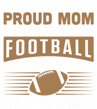 Proud Mom Cutest American Football Player On The Field Cool Gift Women's Flannel Pajama Set