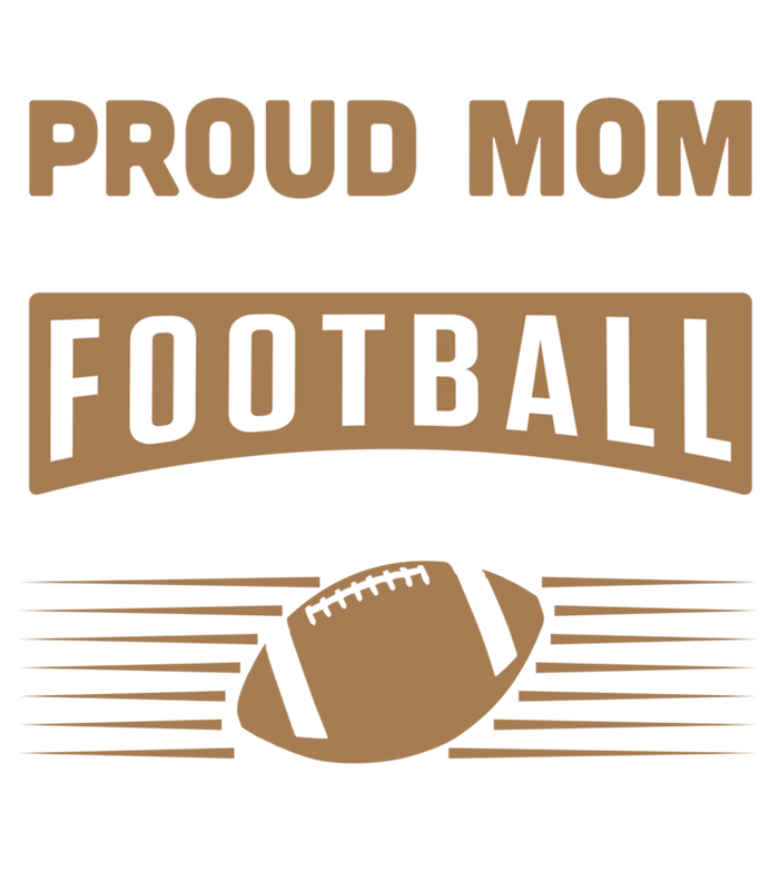 Proud Mom Cutest American Football Player On The Field Cool Gift Women's Flannel Pajama Set