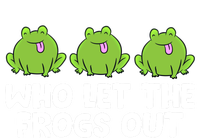 Who Let The Frogs Out Cute Frog Squad Frog Lovers Gift Women's V-Neck T-Shirt