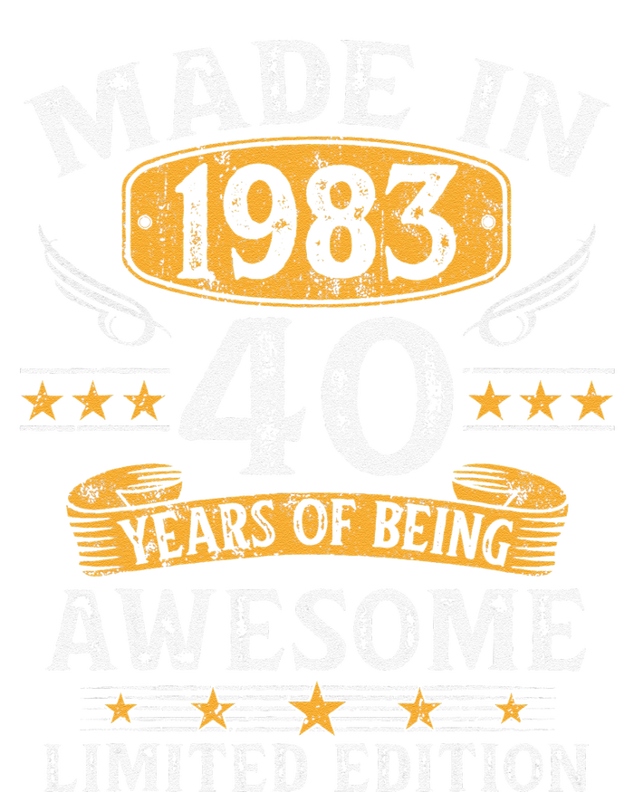 Made In 1983 40 Years Old Gifts 40th Birthday Gift For T-Shirt