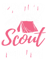 Proud Scout Mom Scouting Den Leader Cub Camping Troop Gift Cute Gift Full-Length Apron With Pockets