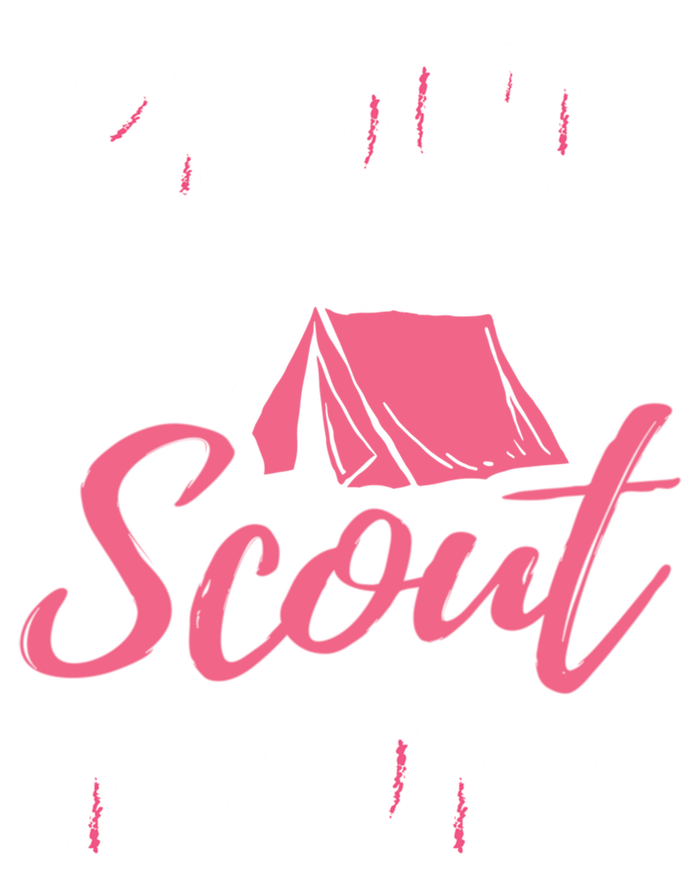 Proud Scout Mom Scouting Den Leader Cub Camping Troop Gift Cute Gift Full-Length Apron With Pockets