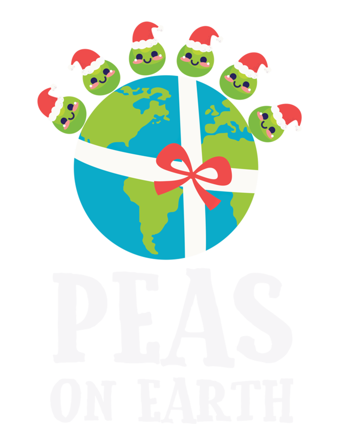 Pun Christmas Sayings Peas On Earth Funny Xmas Gift T-Shirt