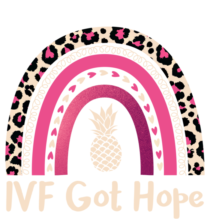 Rainbow Ivf Got Hope Ivf Pineapple For Transfer Day Cute Gift Women's V-Neck T-Shirt