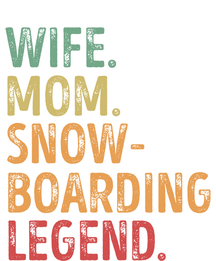 Wife Mom Snowboarding Legend Cute Gift Pom Pom 12in Knit Beanie