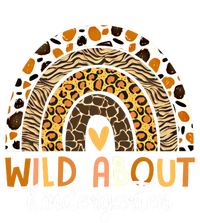 Wild About Kindergarten Back To School Leopard Rainbow Gift T-Shirt