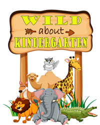 Wild About Kindergarten Funny Safari Zoo Preschool Meaningful Gift T-Shirt