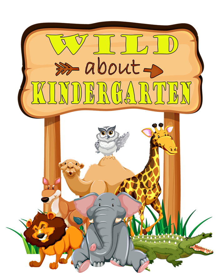 Wild About Kindergarten Funny Safari Zoo Preschool Meaningful Gift T-Shirt