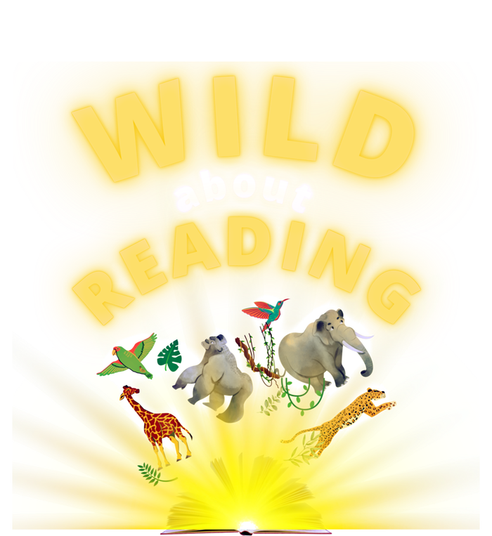 Wild About Reading Books For Teachers Students And Librarians Funny Gift T-Shirt