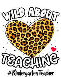 Wild About Teaching Kindergarten Teacher Squad Leopard Print Cute Gift Kids Long Sleeve Shirt