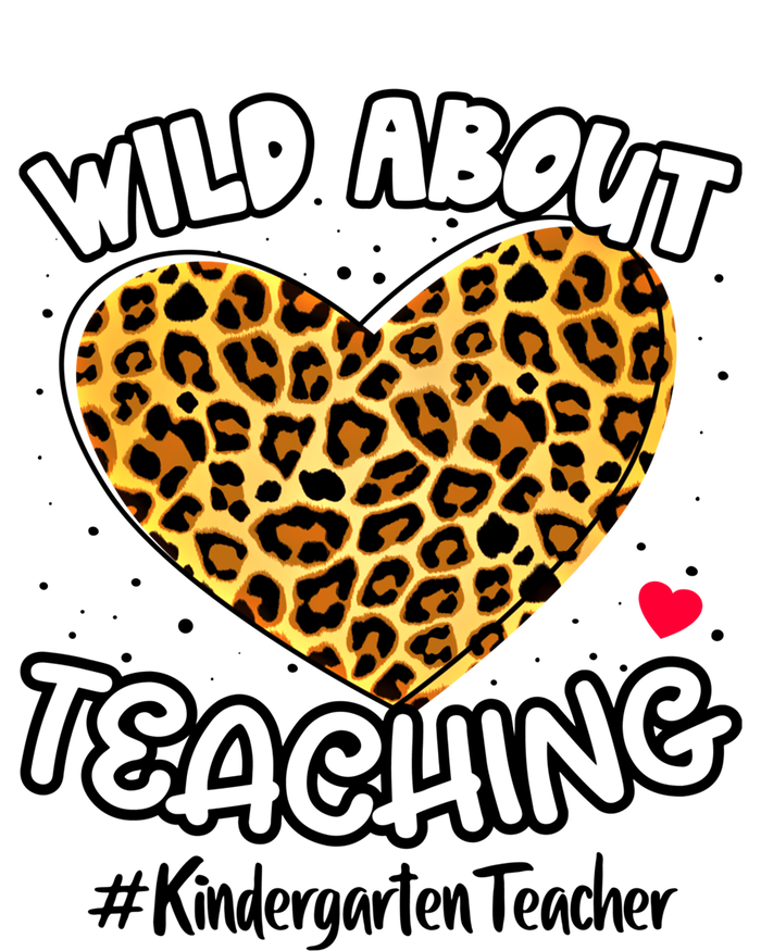 Wild About Teaching Kindergarten Teacher Squad Leopard Print Cute Gift Kids Long Sleeve Shirt