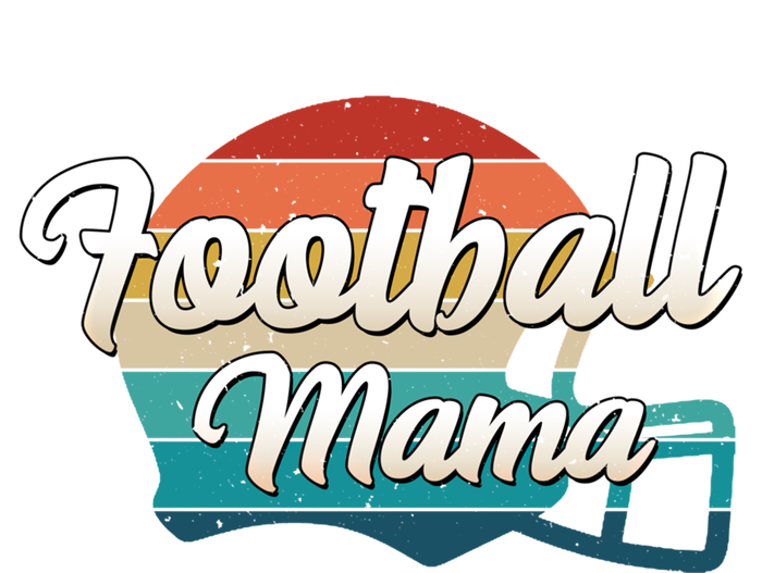 Retro Football Mama Helmet Coach Player Mom Team Cool Gift T-Shirt