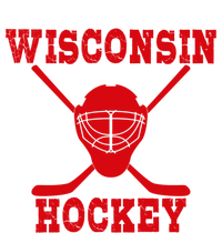 Wisconsin Hockey Gift Full-Length Apron With Pockets