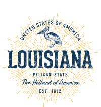 Retro Vintage State Of Louisiana Cool Gift Long Sleeve Shirt