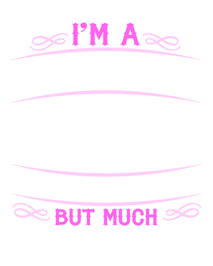 Wo Surfing Mom Cute Sporting Mom Gift Full Zip Hoodie