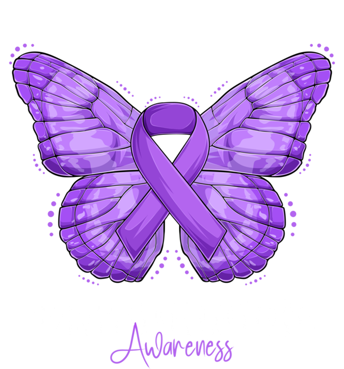 Sarcoidosis Awareness Month Purple Ribbon Butterfly Cool Gift Coaster