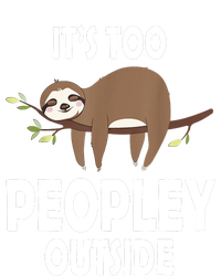 Kawaii Sloth Napping It's Too Peopley Outside For Introverts Hooded Wearable Blanket