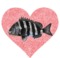 Sheepshead Valentines Day Fish Love Fingerprint Meaningful Gift Mousepad