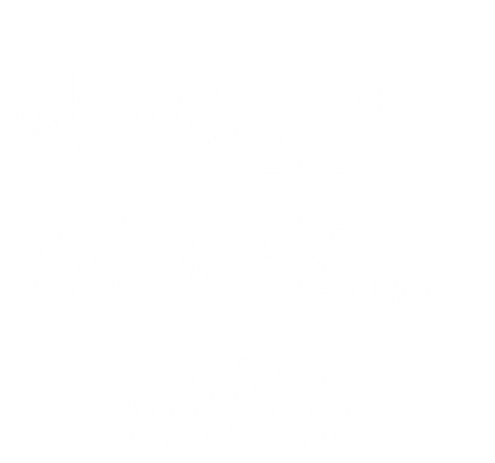 World's Okayest Mom Funny Mama Wife Birthday Mother's Day Cute Gift Sustainable Knit Beanie