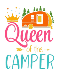 Queen Of The Camper Funny Camping Group Trip 7 Panel Mesh Trucker Snapback Hat