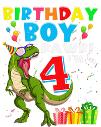 Rawr I'm 4 4th Birthday T Rex Dinosaur 4 Years Old Gift T-Shirt