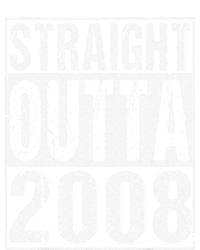 Straight Outta 2008 15th Bithday GIft 15 Years Old Birthday T-Shirt