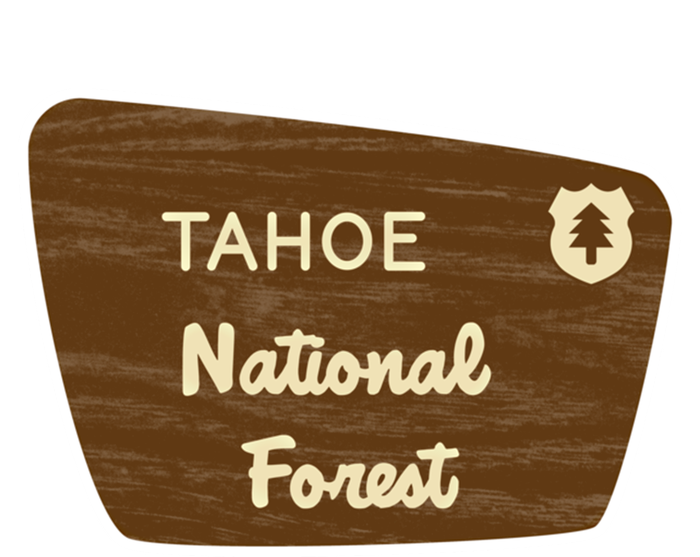 Tahoe National Forest Sign Retro Funny Gift Coaster