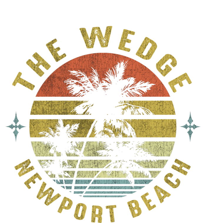 The Wedge Newport Beach Retro Palm Sunset Meaningful Giftbeach Design Gift Tall Sweatshirt