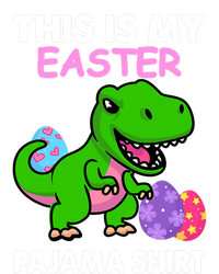 This Is My Easter Pajama Gift Trex Dinosaur Gift Egg Gift Women's Tri-Blend 3/4-Sleeve Raglan Shirt