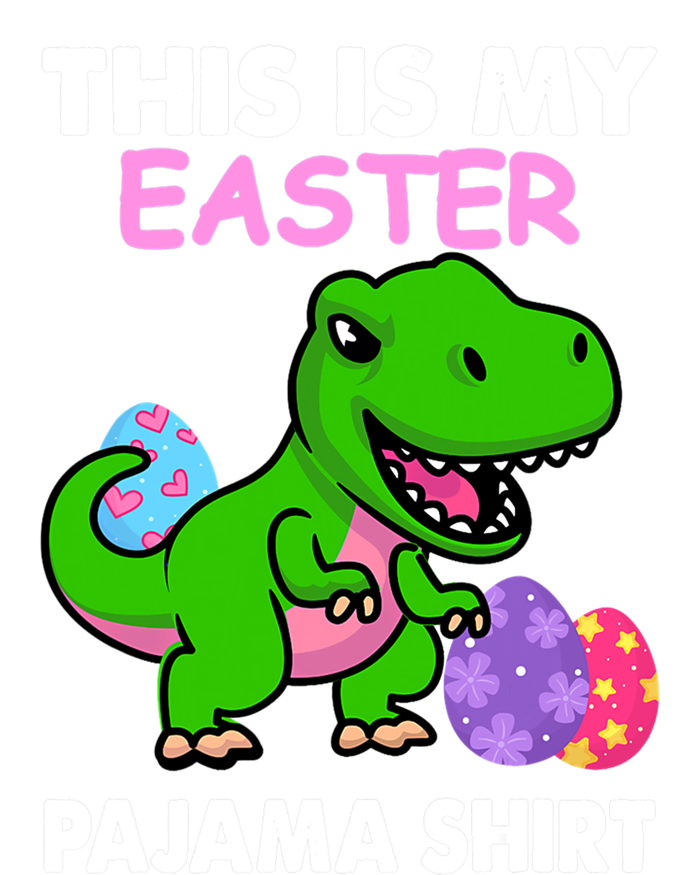 This Is My Easter Pajama Gift Trex Dinosaur Gift Egg Gift Women's Tri-Blend 3/4-Sleeve Raglan Shirt