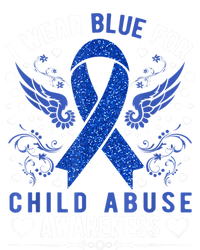 I Wear Blue For Child Abuse Awareness Month Blue Ribbon T-Shirt