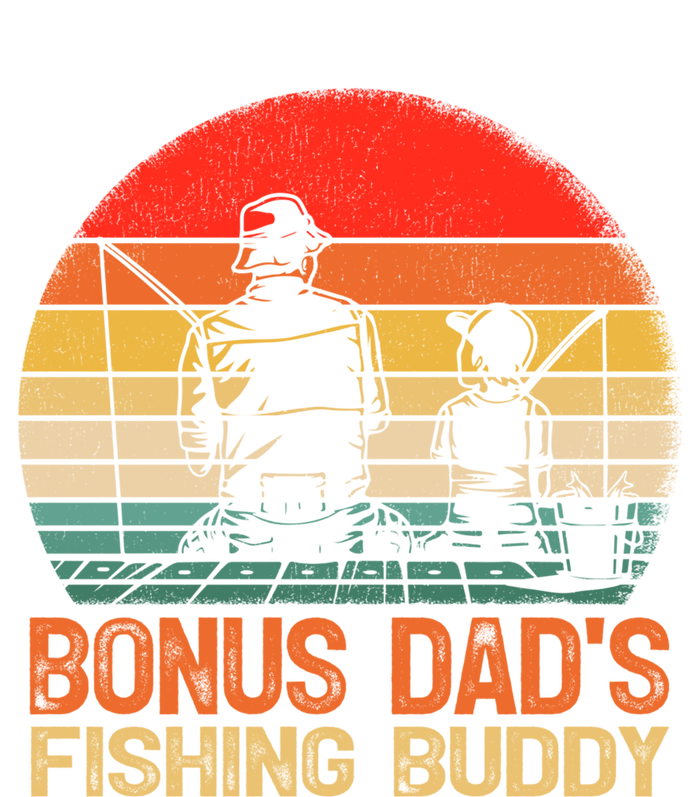 Vintage Bonus Dad Fishing Buddy Fishing Father's Day Meaningful Gift T-Shirt