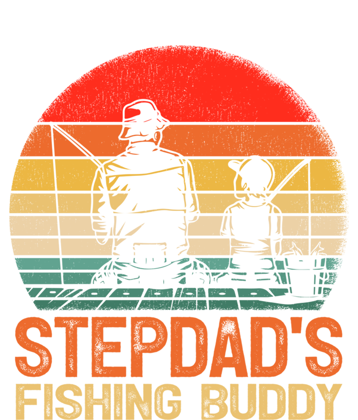 Vintage Stepdad's Fishing Buddy Fishing Father's Day Meaningful Gift T-Shirt