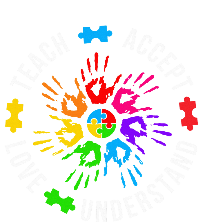 Accept Love Understand Teacher Autism Awareness Tie Dye Hoodie